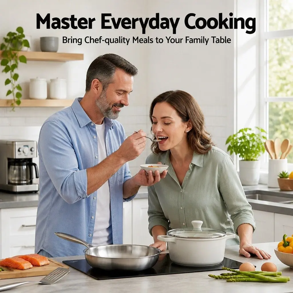 Stainless Steel Frying Pan Silver 30cm Tri-Ply Induction Cookware