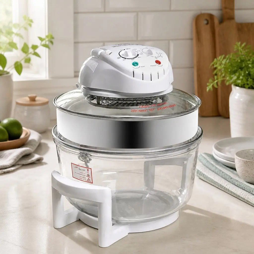 Air Fryer Convection Oven White 17L Large Capacity Oil-Free Cooking Timer