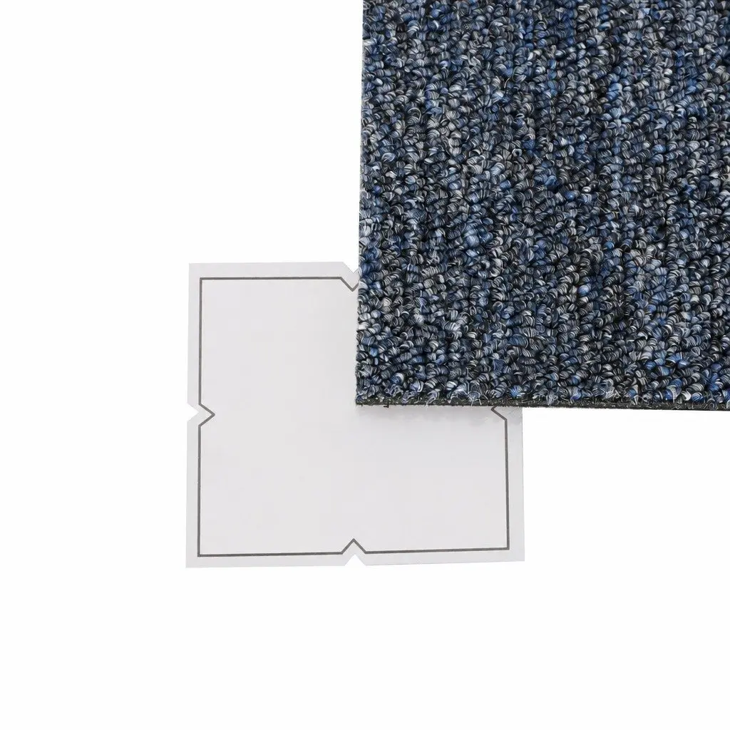 Carpet Tiles Blue 50cm x 50cm Heavy Duty Commercial Grade Self-Adhesive 20 Piece