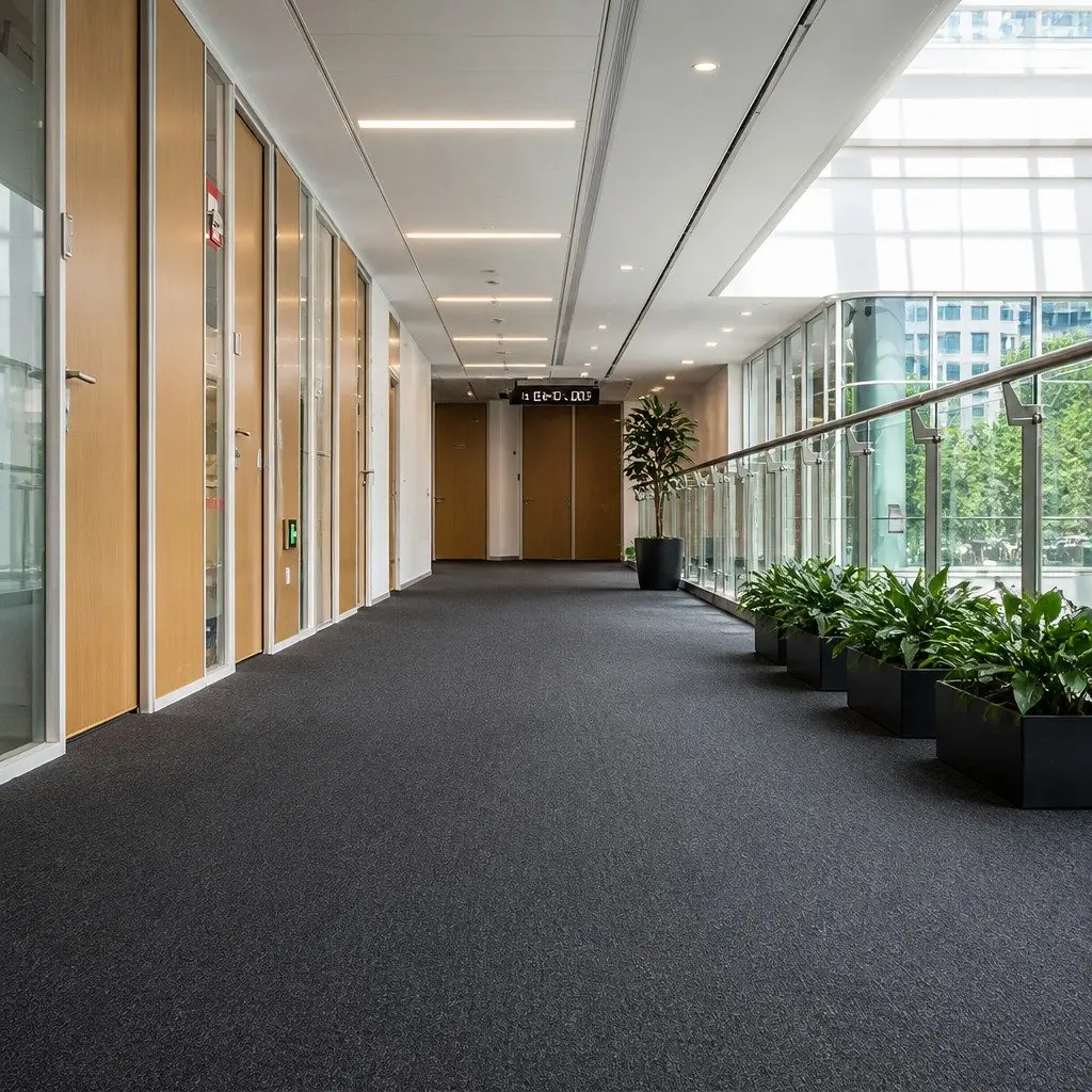 Carpet Tiles Blue 50cm x 50cm Heavy Duty Commercial Grade Self-Adhesive 20 Piece