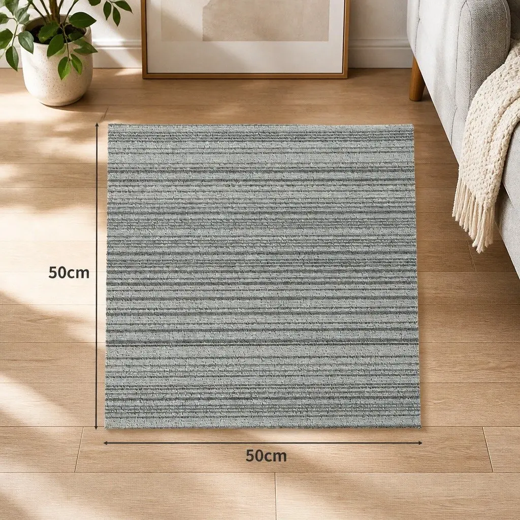 Carpet Tiles Black Blue Grey 50x50cm Commercial Grade Heavy Duty 20 Tiles