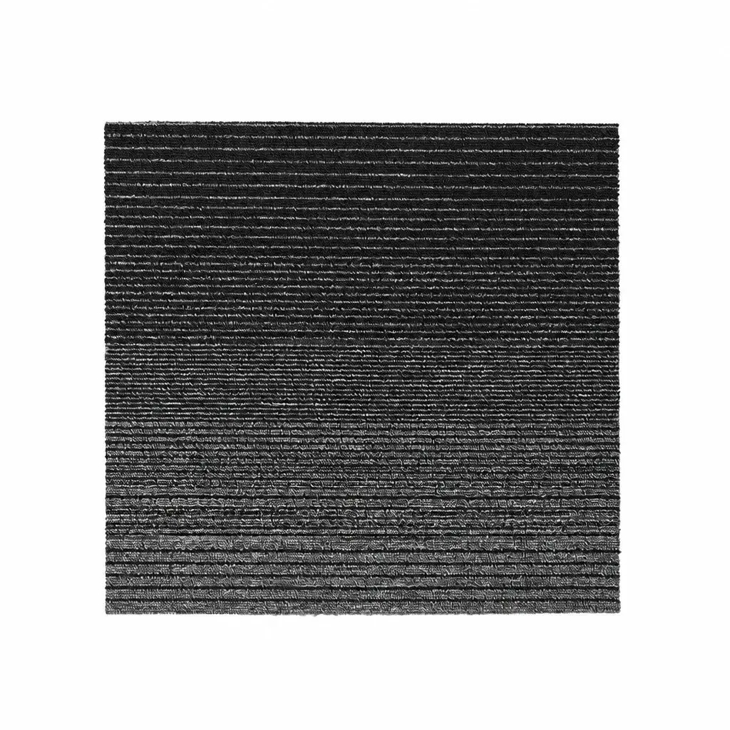 Carpet Tiles Black 50x50cm Commercial Grade Heavy Duty 20 Pieces