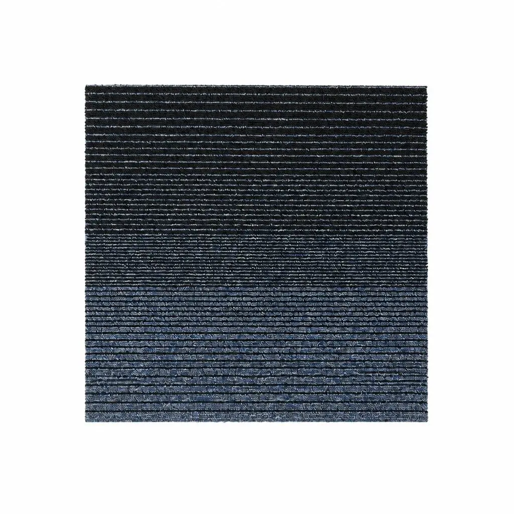 Carpet Tiles Black 50x50cm Commercial Grade Modular Floor Covering 20 Pieces