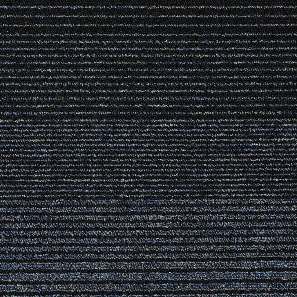 Carpet Tiles Black 50x50cm Commercial Grade Modular Floor Covering 20 Pieces