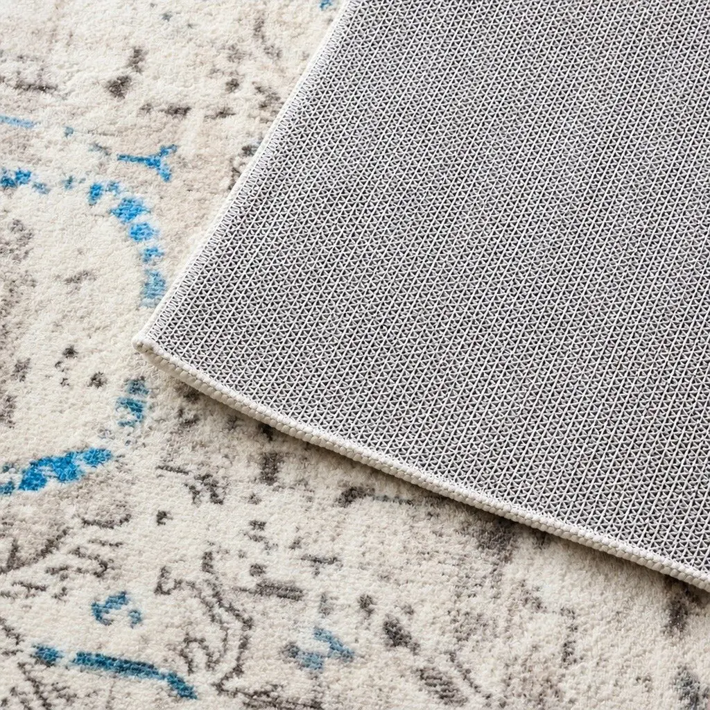 Large Area Rug Distressed Pattern 200x230cm Rectangle Anti-slip Machine Washable