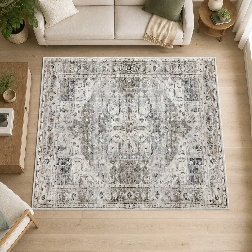 Large Area Rug Floor Mat 200x230cm Rectangle Living Room Lounge Home Decor