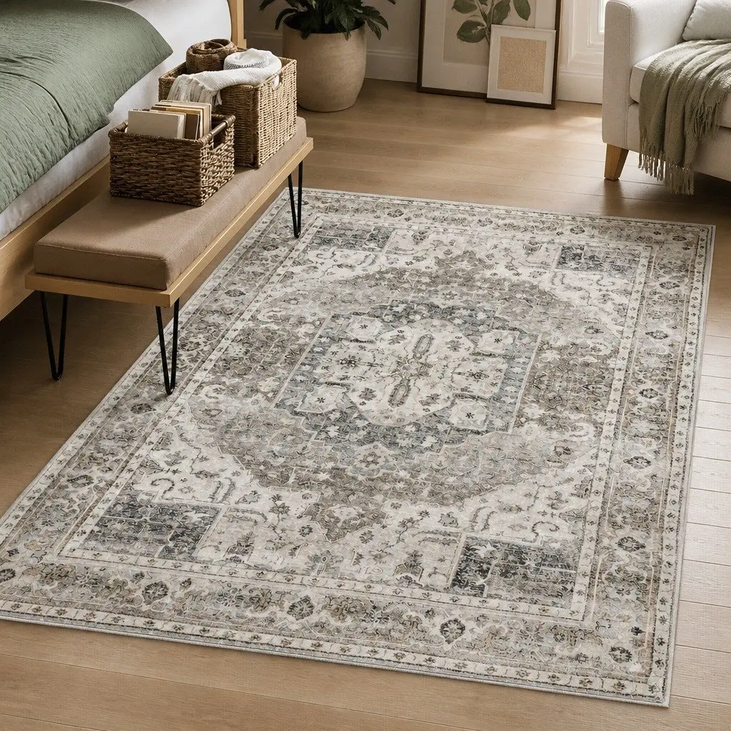 Large Area Rug Floor Mat 200x230cm Rectangle Living Room Lounge Home Decor