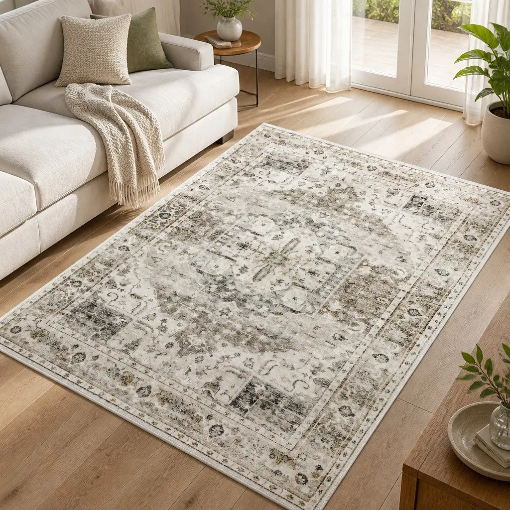 Large Area Rug Floor Mat 200x230cm Rectangle Living Room Lounge Home Decor