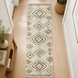 Stylish Hallway Runner Rug 180x60cm - Durable and Easy to Clean