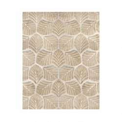 Plush Leaf Pattern Rug - Perfect for Your Space