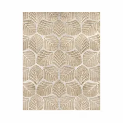Plush Leaf Pattern Rug - Perfect for Your Space