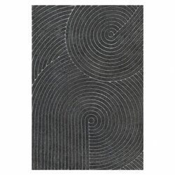 Concise and Stylish Grey Geometric Floor Rug