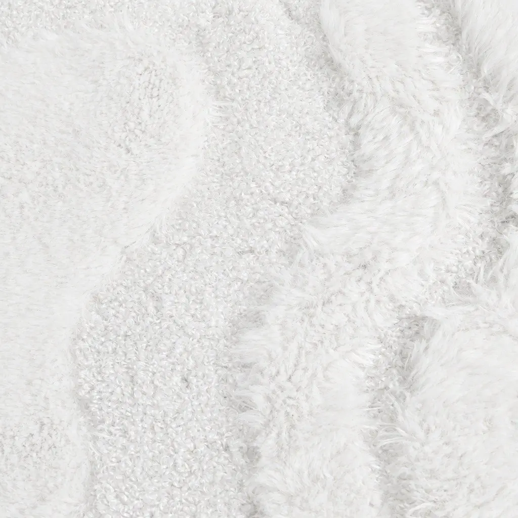 Shaggy Floor Rug Beige 200x290cm 10mm Pile Soft Plush Area Rug for Living Room Bedroom