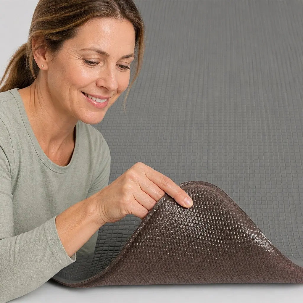 Kitchen Mat Grey 2 Piece Non Slip Anti Fatigue Soft Rug