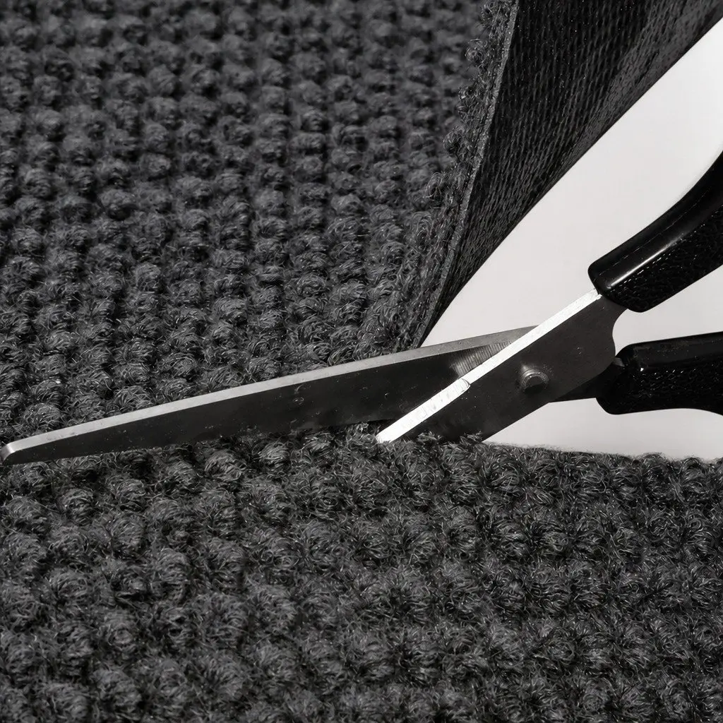 Extra Large Floor Rug Grey 90cm x 305cm Pineapple Pattern Non-Slip Mat