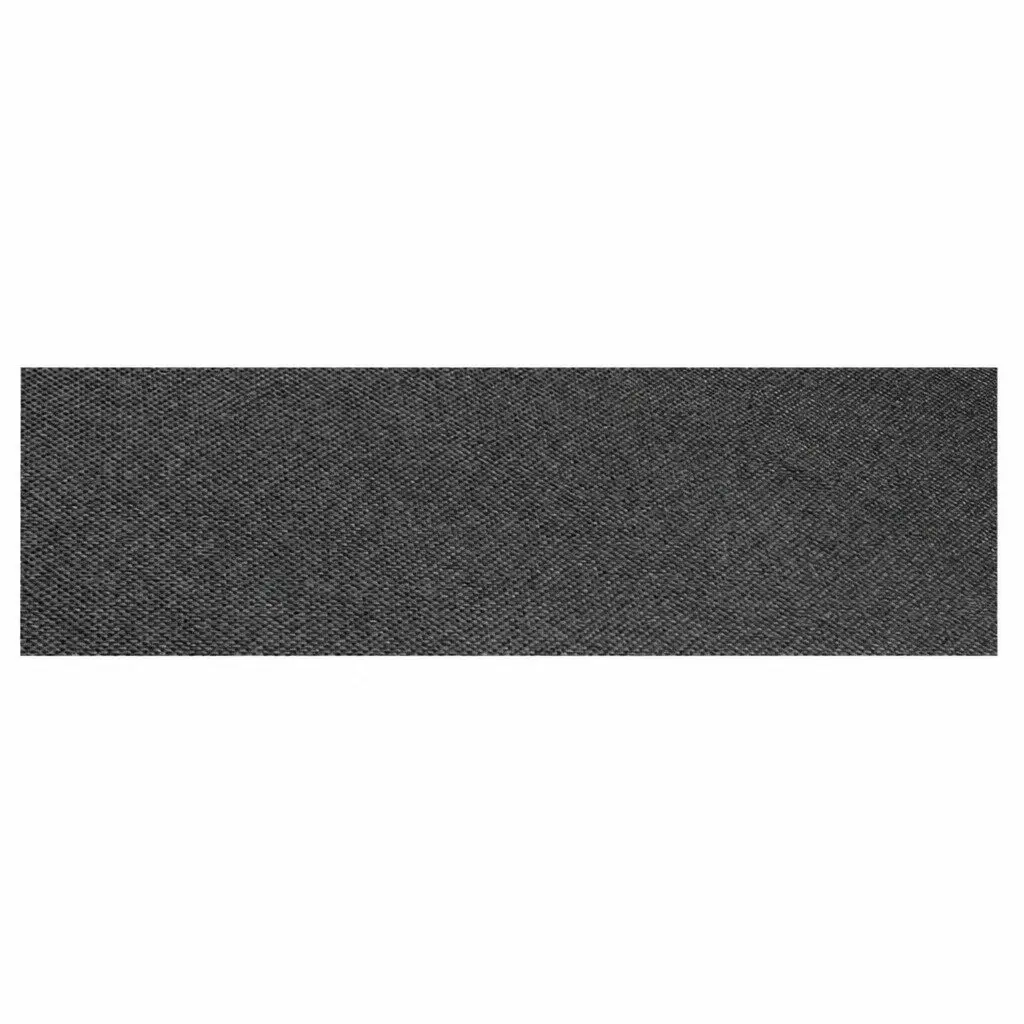 Extra Large Floor Rug Grey 90cm x 305cm Pineapple Pattern Non-Slip Mat