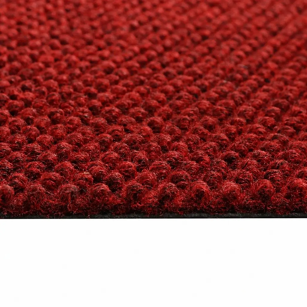 Extra Large Floor Rug Red 90cm x 305cm Anti-Slip Pineapple Pattern