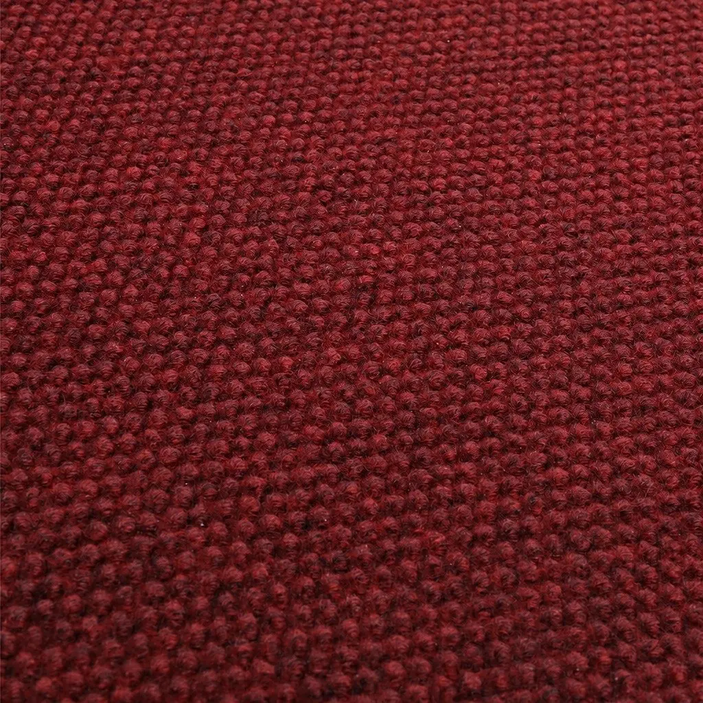 Extra Large Floor Rug Red 90cm x 305cm Anti-Slip Pineapple Pattern