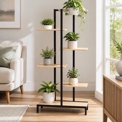 Compact 6-Tier Plant Stand for Indoor and Outdoor Decor