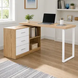 Reliable L-Shape Desk with Storage Options