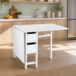 Compact Extendable Gateleg Dining Table for 4-6 Guests
