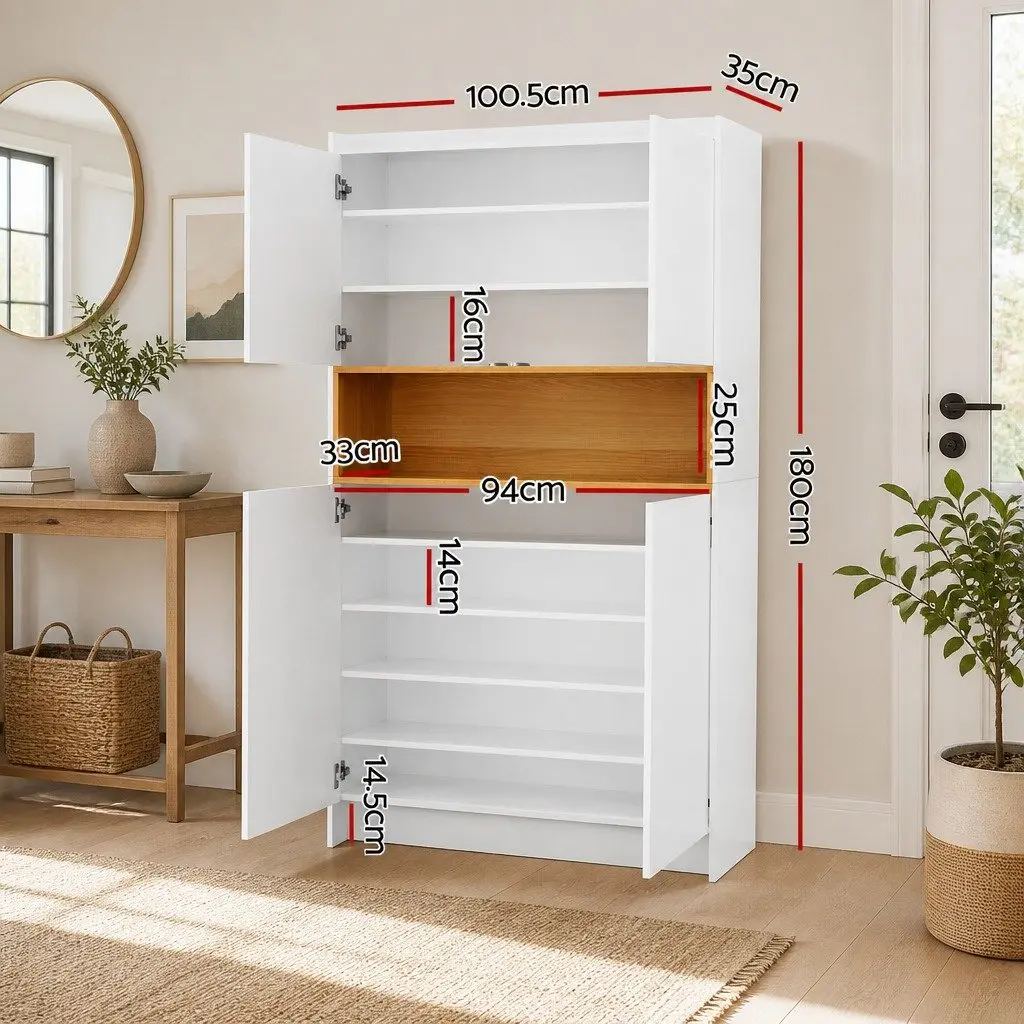 9-Tier Shoe Storage with Adjustable Shelves