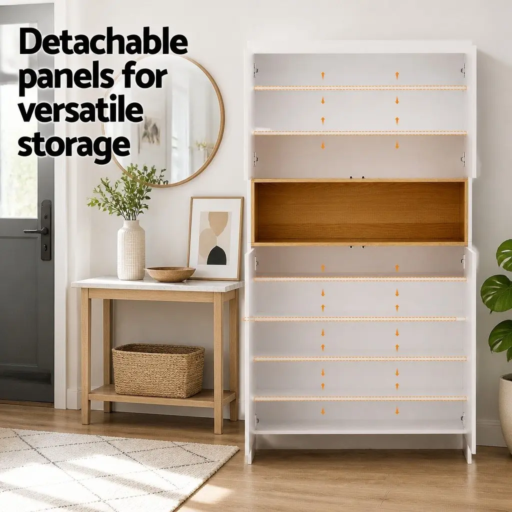 9-Tier Shoe Storage with Adjustable Shelves
