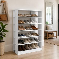 Compact 6-Tier Shoe Rack for Shoe Enthusiasts