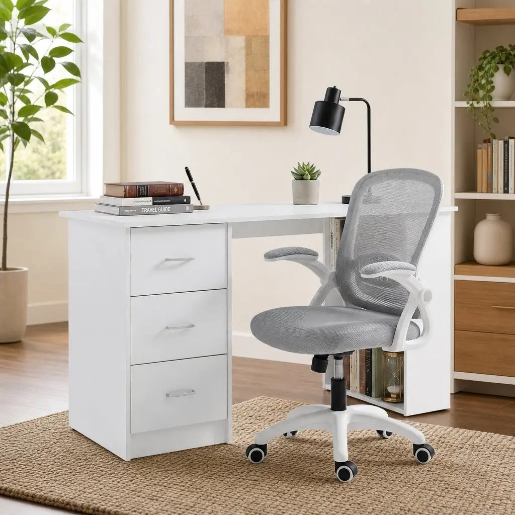 Computer Desk and Office Chair Set