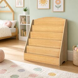Compact 5-Tier Kids Bookshelf for Easy Organization