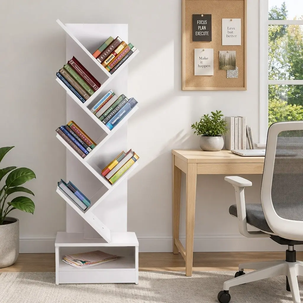 7 Tier Tree Bookshelf for Smart Storage