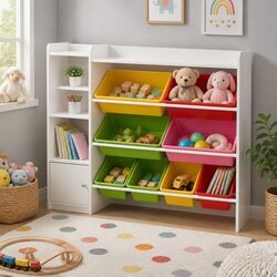 Compact and Efficient Kids Toy Storage Shelf