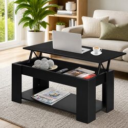Compact Lift-Top Coffee Table for Stylish Living Rooms