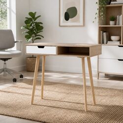 Compact and Functional Computer Desk with Drawer