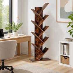 Compact 9 Tier Tree Bookshelf for Your Home