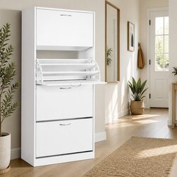 Compact Shoe Rack Cabinet - Easy to Assemble