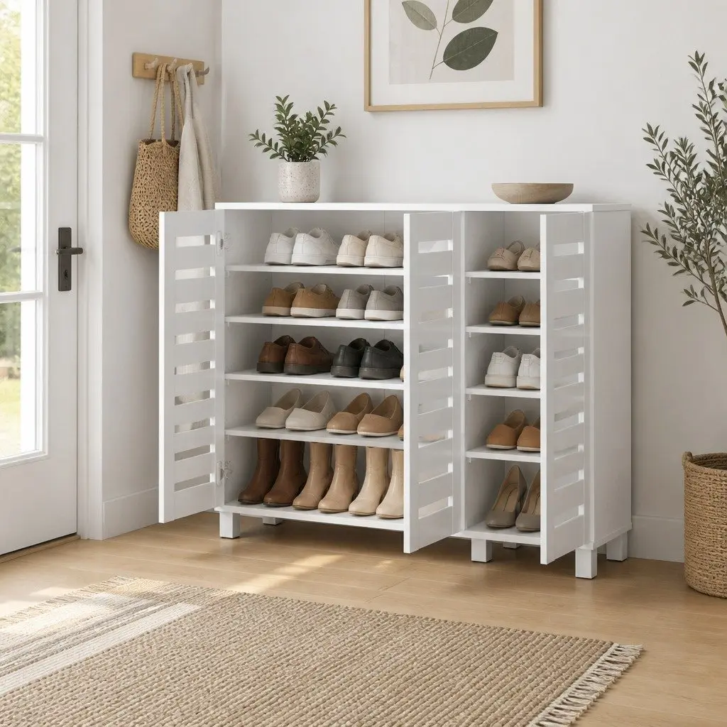 5-Tier Shoe Cabinet with Adjustable Shelves