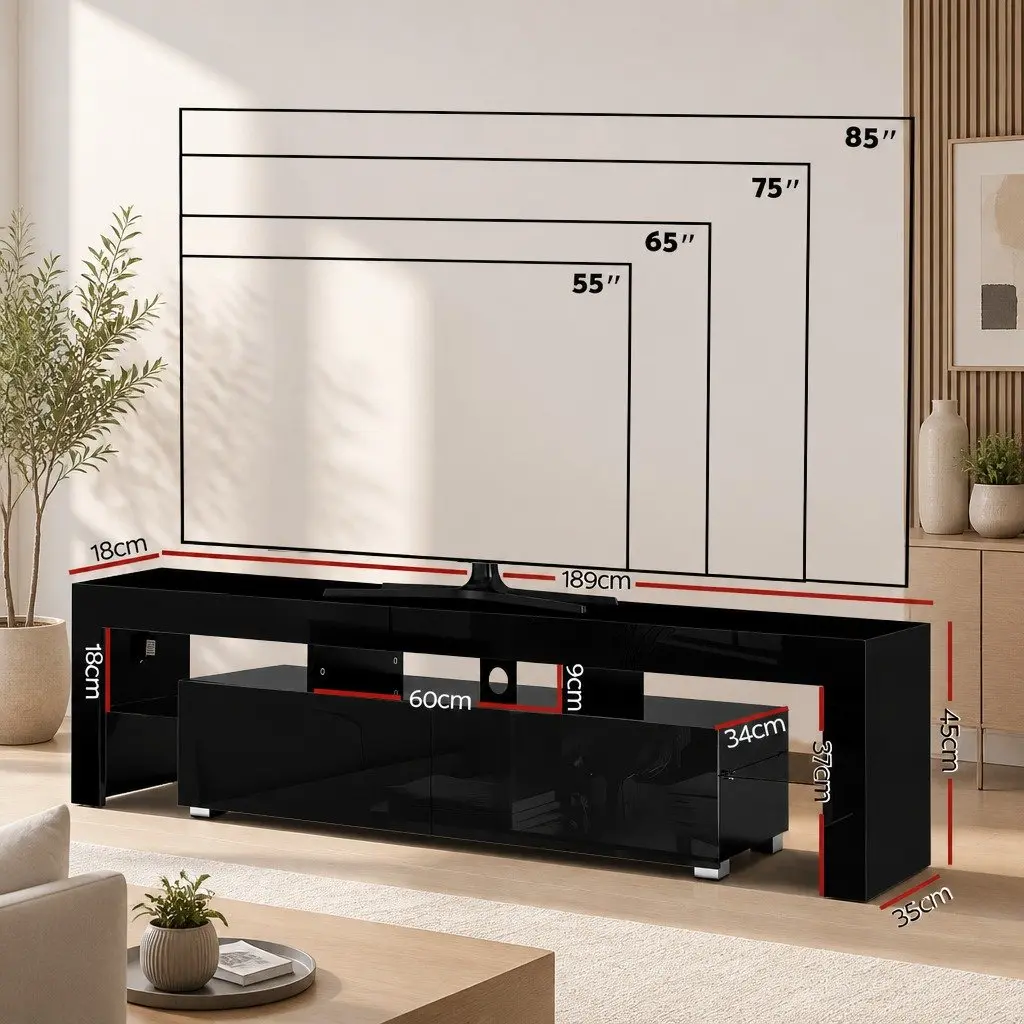 LED TV Cabinet with Modern Storage Solutions