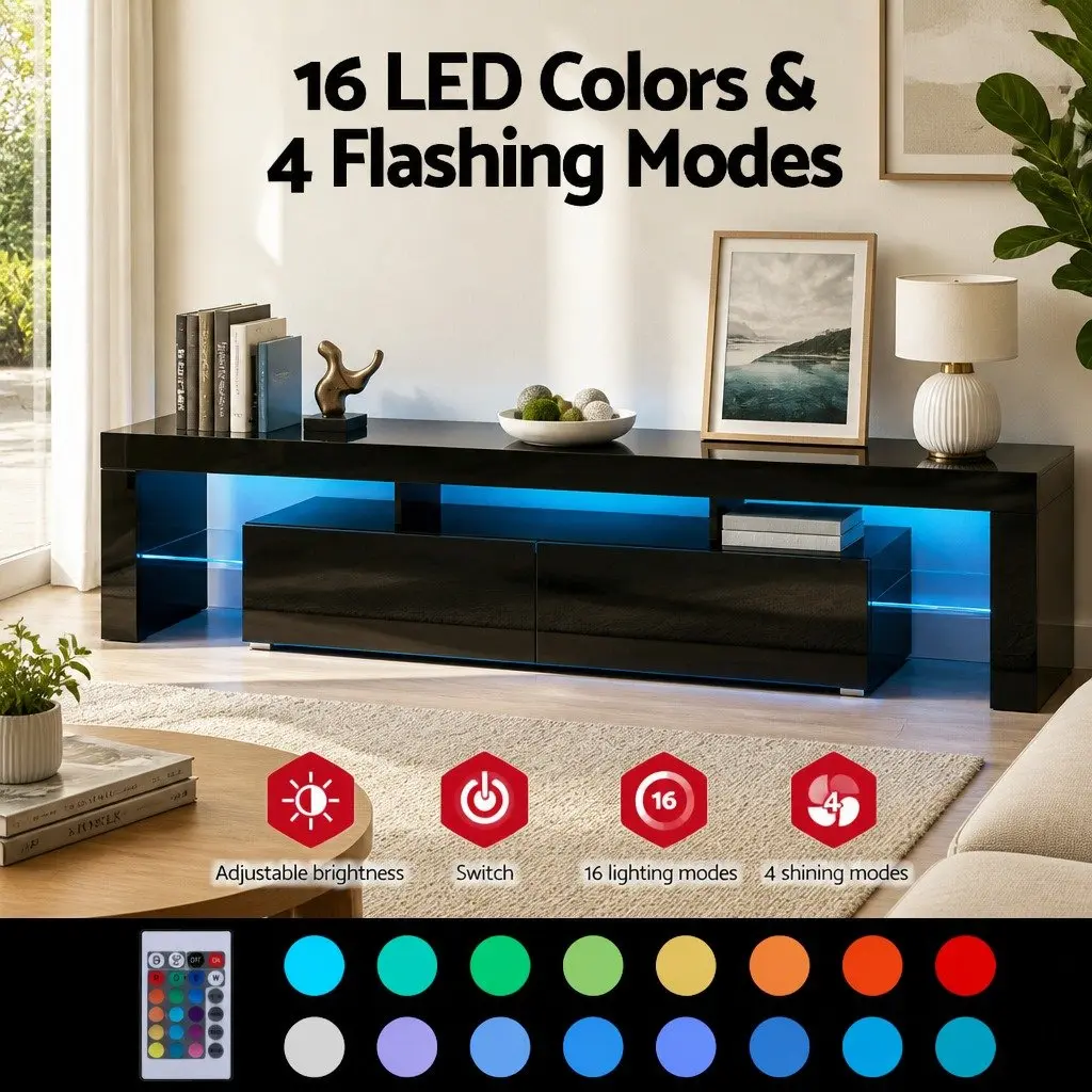 LED TV Cabinet with Modern Storage Solutions