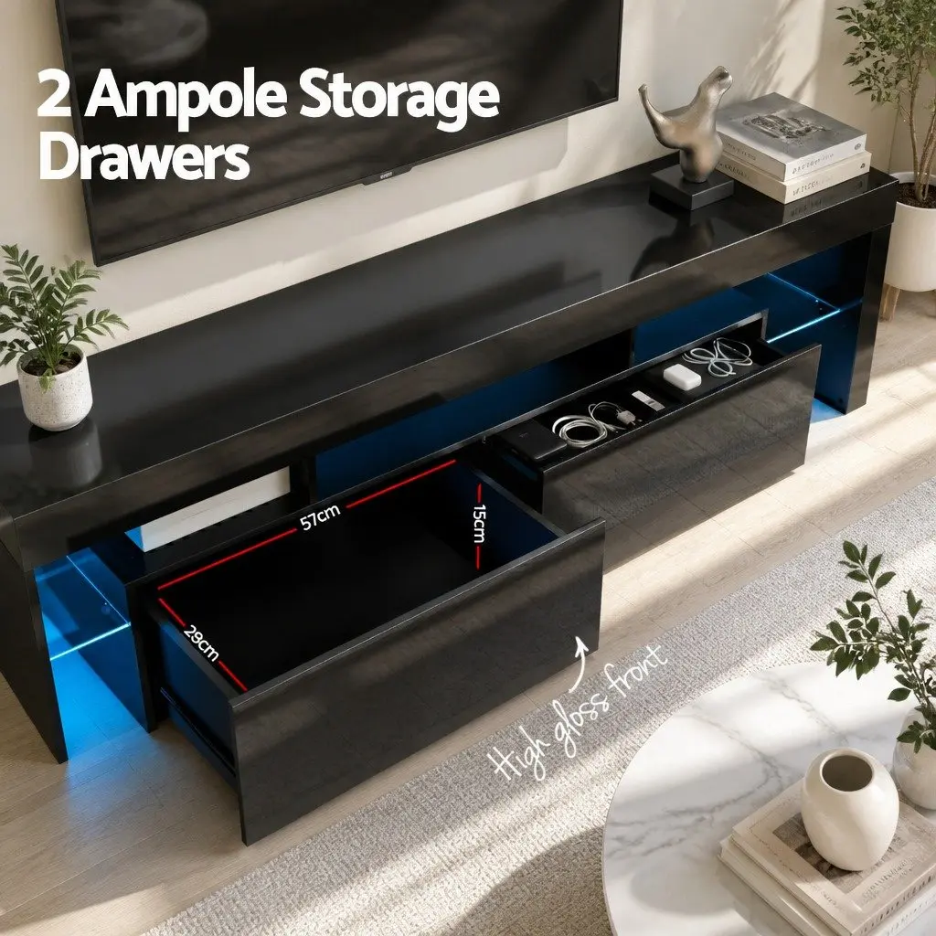 LED TV Cabinet with Modern Storage Solutions