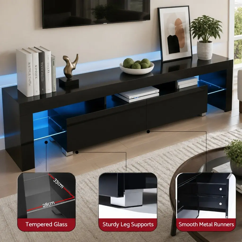 LED TV Cabinet with Modern Storage Solutions