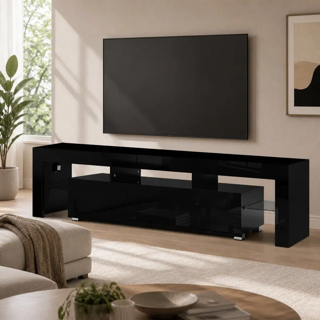 LED TV Cabinet with Modern Storage Solutions