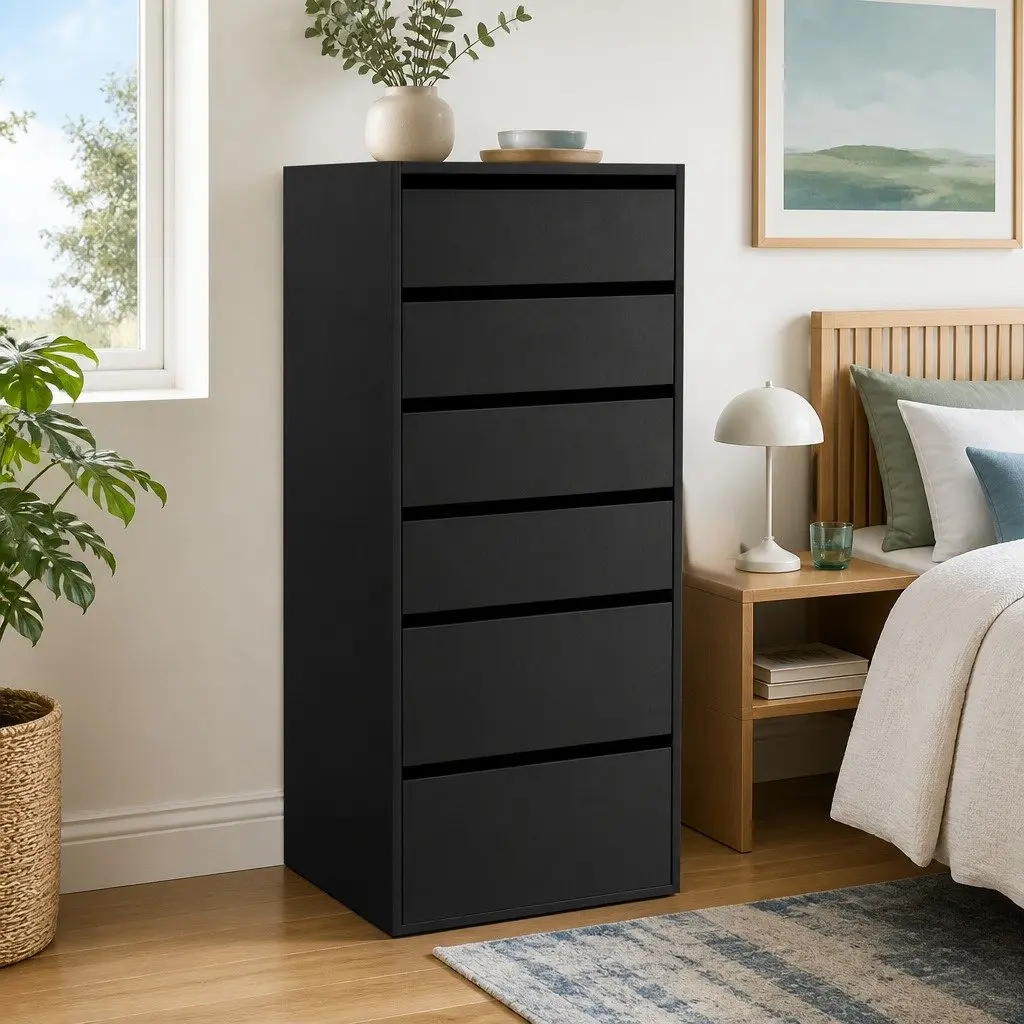6 Drawer Tallboy for Streamlined Storage