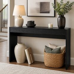 Compact Console Table with Spacious Desktop