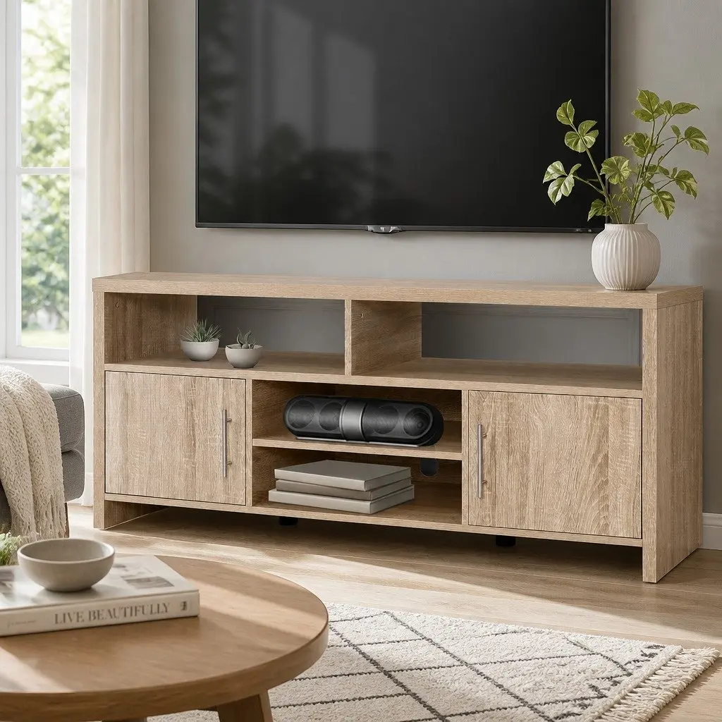 140cm Oak TV Cabinet for Organized Spaces