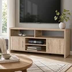 Compact 140cm Oak TV Cabinet for Organized Spaces