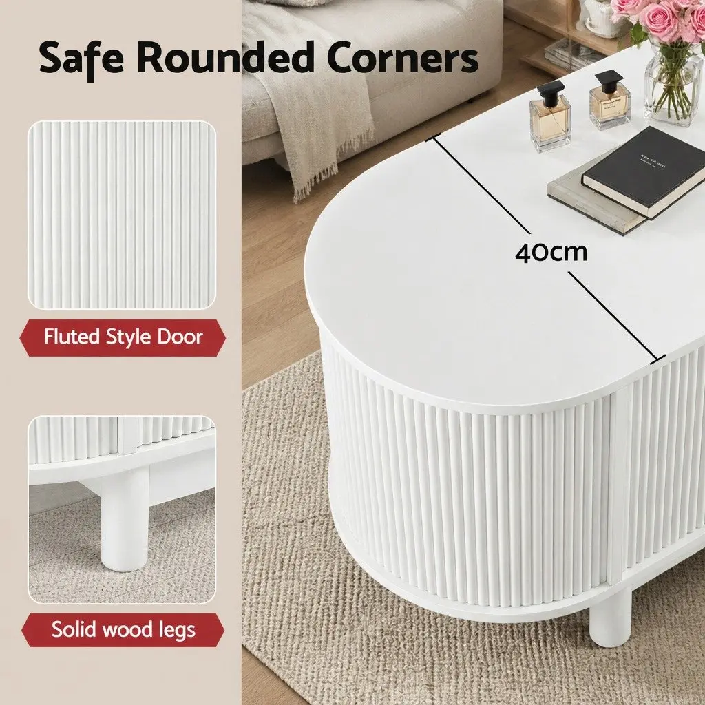 TV Unit White 160cm Spacious Storage and Display Shelves