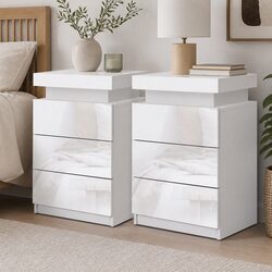 Concise Features of Modern LED Bedside Table