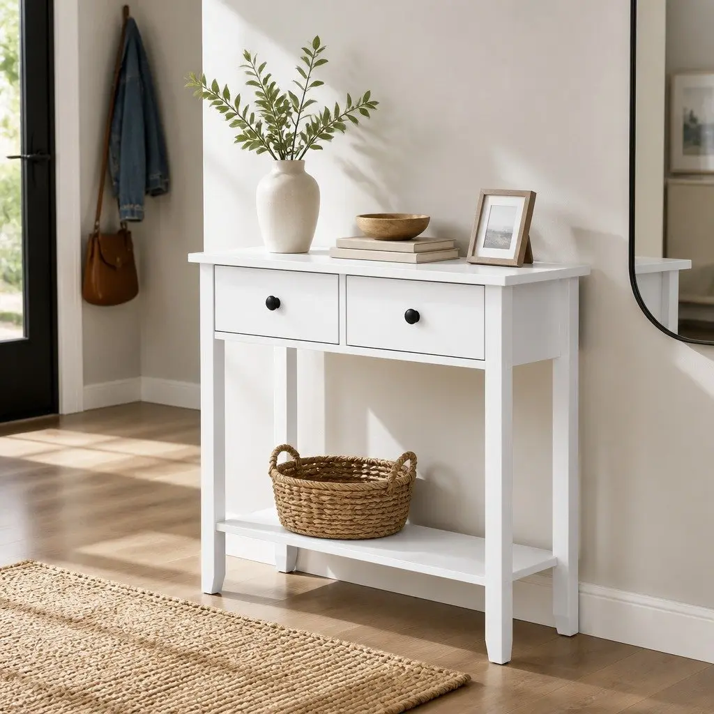 Console Table with Drawers