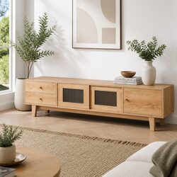 Compact TV Cabinet Stand with Storage Solutions